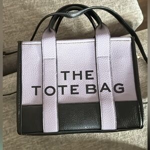 Black and Purple  Tote Bag